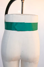 Load image into Gallery viewer, 1980s Beaded Belt Teal Waist Cinch M