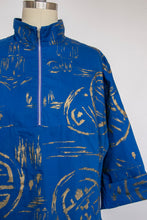 Load image into Gallery viewer, 1950s Hawaiian Cotton Printed Tunic Top Cover Up M