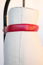 Load image into Gallery viewer, 1980s Belt Red Suede Leather Cinch Waist M