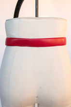Load image into Gallery viewer, 1980s Belt Red Suede Leather Cinch Waist M