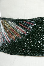 Load image into Gallery viewer, 1980s Hand Beaded Belt Rope Tie Waist Cinch