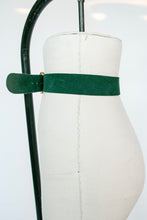 Load image into Gallery viewer, 1980s Belt Green Suede Leather Cinch Waist M