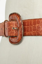 Load image into Gallery viewer, 1980s Belt Leather Cinch Waist Brown I.Magnin M