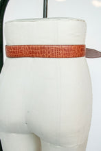 Load image into Gallery viewer, 1980s Belt Leather Cinch Waist Brown I.Magnin M