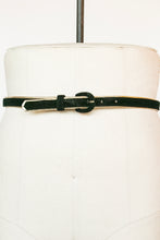 Load image into Gallery viewer, 1950s Belt Black Velvet Gold Metallic Waist Cinch M