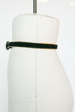 Load image into Gallery viewer, 1950s Belt Black Velvet Gold Metallic Waist Cinch M