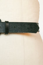Load image into Gallery viewer, 1960s Belt Thick Black Leather Waist Cinch M