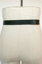 Load image into Gallery viewer, 1960s Belt Thick Black Leather Waist Cinch M