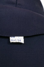 Load image into Gallery viewer, 1950s Dress Skirt Shirtfront Blue Taffeta Printed Inner Lined M