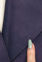 Load image into Gallery viewer, 1950s Dress Skirt Shirtfront Blue Taffeta Printed Inner Lined M