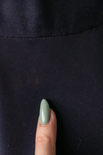 Load image into Gallery viewer, 1950s Dress Skirt Shirtfront Blue Taffeta Printed Inner Lined M