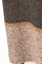 Load image into Gallery viewer, 1980s Skirt Wool Tweed Stripe Straight Belted Designer M