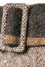Load image into Gallery viewer, 1980s Skirt Wool Tweed Stripe Straight Belted Designer M