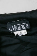 Load image into Gallery viewer, 1980s Dress Black Lace Hold Sweetheart Full Skirt M