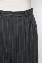 Load image into Gallery viewer, 1980s Pants Anne Klein High Waist Wool Pin Stripes S/M