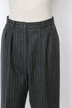 Load image into Gallery viewer, 1980s Pants Anne Klein High Waist Wool Pin Stripes S/M