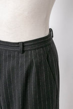 Load image into Gallery viewer, 1980s Pants Anne Klein High Waist Wool Pin Stripes S/M
