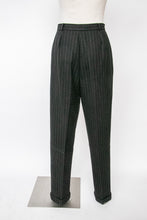 Load image into Gallery viewer, 1980s Pants Anne Klein High Waist Wool Pin Stripes S/M
