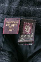 Load image into Gallery viewer, 1980s Pants Anne Klein High Waist Wool Pin Stripes S/M