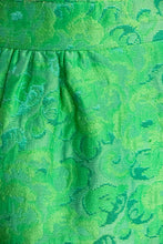 Load image into Gallery viewer, 1960s Dress Green Brocade Fitted Cocktail Wiggle M