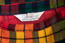 Load image into Gallery viewer, 1970s Wool Mini Skirt Plaid High Waist A-Line Pleated XS
