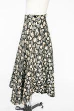 Load image into Gallery viewer, 1950s Full Skirt Cotton Woven Botanical S