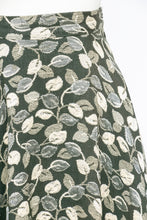 Load image into Gallery viewer, 1950s Full Skirt Cotton Woven Botanical S