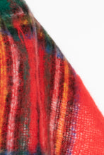 Load image into Gallery viewer, 1960s Scarf Mohair Wool Scottish Plaid Knit Oversized Wrap