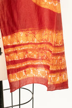 Load image into Gallery viewer, 1970s India Silk Scarf Deadstock Hand Dyed Oversized