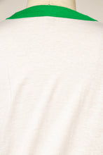 Load image into Gallery viewer, 1970s T-Shirt Green Ringer Tee Screen Stars S/M
