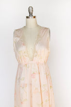 Load image into Gallery viewer, 1970s Nightgown Slip Dress Floral Maxi M