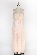 Load image into Gallery viewer, 1970s Nightgown Slip Dress Floral Maxi M