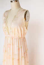 Load image into Gallery viewer, 1970s Nightgown Slip Dress Floral Maxi M