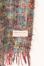 Load image into Gallery viewer, 1970s Irish Wool Oversized Woven Knit Fringe Shawl Wrap Scarf