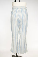 Load image into Gallery viewer, 1970s Pants Striped Cotton High Waist Bells 28" x 28"