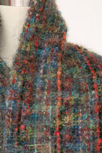 Load image into Gallery viewer, 1970s Irish Wool Oversized Woven Knit Fringe Shawl Wrap Scarf