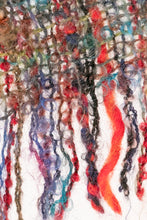 Load image into Gallery viewer, 1970s Irish Wool Oversized Woven Knit Fringe Shawl Wrap Scarf
