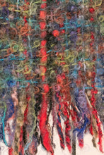 Load image into Gallery viewer, 1970s Irish Wool Oversized Woven Knit Fringe Shawl Wrap Scarf