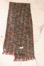 Load image into Gallery viewer, 1970s Irish Wool Oversized Woven Knit Fringe Shawl Wrap Scarf