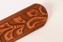 Load image into Gallery viewer, 1990s Leather Belt Band Brown Tooled Western Deadstock no buckle 32