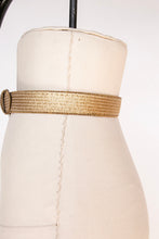 Load image into Gallery viewer, 1980s Belt Metallic Gold Glitter Leather Cinch Waist Chain