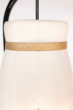 Load image into Gallery viewer, 1980s Belt Metallic Gold Glitter Leather Cinch Waist Chain