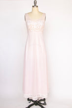 Load image into Gallery viewer, 1960s Nightgown Nylon Chiffon Sheer Full Slip Dress S