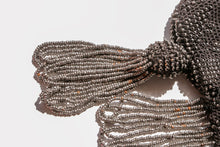 Load image into Gallery viewer, Antique Pouch Purse 1920s Steel Seed Beaded Deco Silver