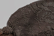 Load image into Gallery viewer, Antique Pouch Purse 1920s Steel Seed Beaded Deco Silver