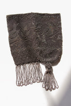 Load image into Gallery viewer, Antique Pouch Purse 1920s Steel Seed Beaded Deco Silver