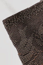 Load image into Gallery viewer, Antique Pouch Purse 1920s Steel Seed Beaded Deco Silver