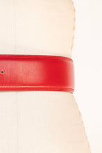 Load image into Gallery viewer, 1980s Belt Red Leather Waist Cinch