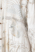 Load image into Gallery viewer, Antique 1920s Chinese Robe Embroidered Silk Floral Jacket 20s