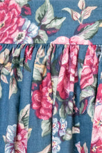 Load image into Gallery viewer, 1980s Full Skirt Floral Cotton Ruffled S